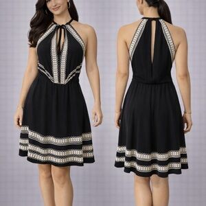 Anthropologie Parker Silk Dress Small 2 4 6 White Embroidered Sleeveless Summer